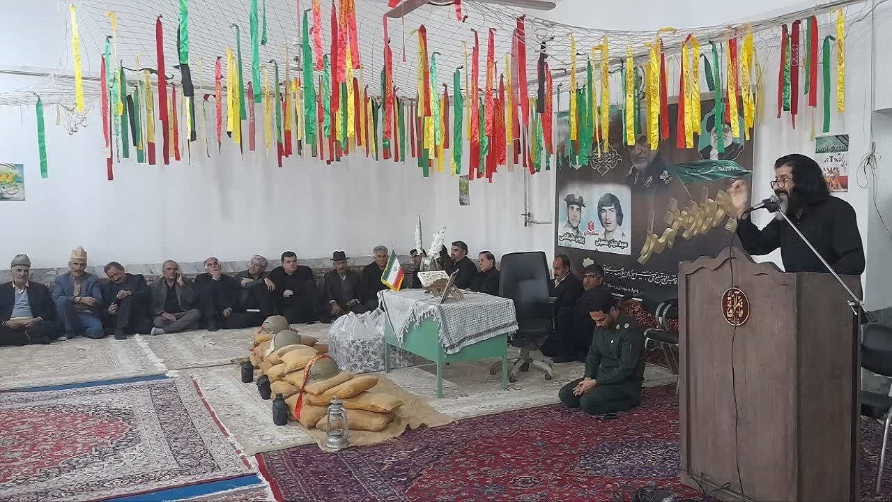 برگزاری مراسم عزاداری در روستای قلعه نو به مناسبت شهادت حضرت زهرا (س) + فیلم و تصاویر