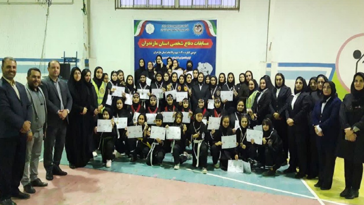 نکا و نور بر سکوی قهرمانی دفاع شخصی بانوان مازندران