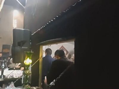 عزاداری اهالی شهرک حمیدیه در شب شهادت حضرت فاطمه زهرا(س)