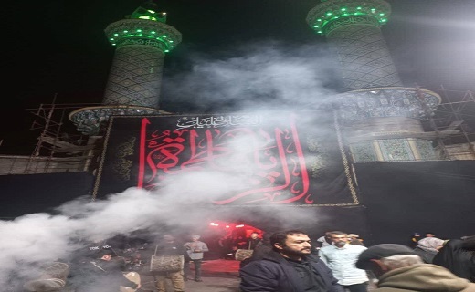 پذیرایی از سوگواران فاطمی در شهرک حمیدیه