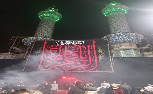 حال و هوای شهرک حمیدیه شهر تهران در سالروز شهادت حضرت فاطمه زهرا(س)