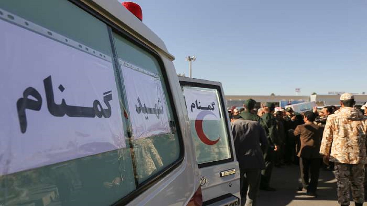 انتقال شهید گمنام به جهت تشییع و تدفین در شهر صالح آباد + فیلم