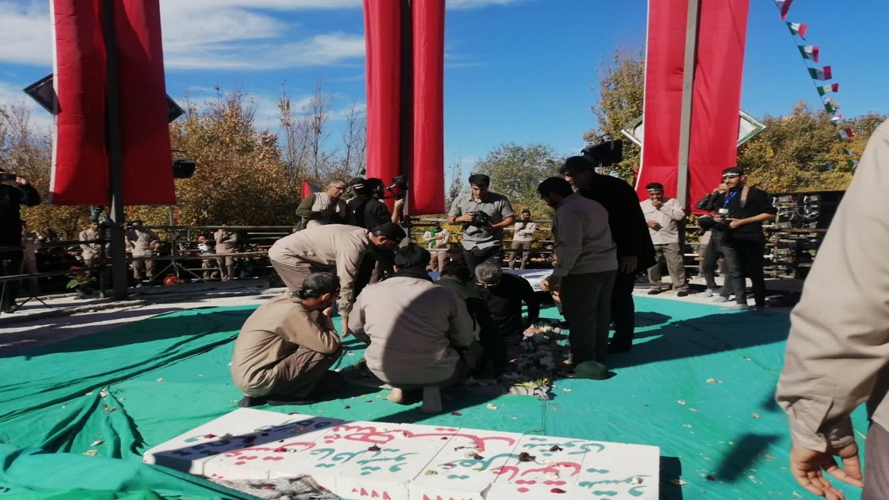 تشییع پیکر پاک لاله گمنام شهرستان بافق