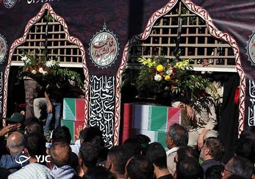 تشییع پیکر مطهر ۵ شهیدگمنام در بندرعباس