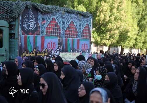 تشییع پیکر مطهر ۵ شهیدگمنام در بندرعباس