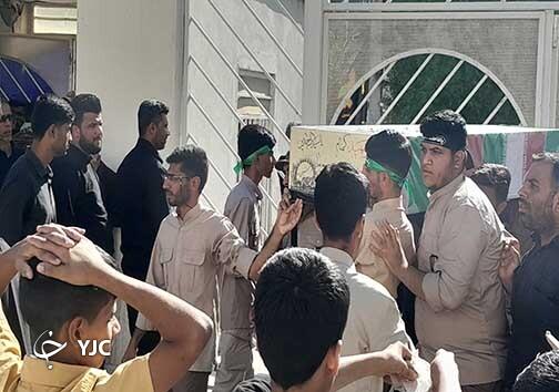 تشییع پیکر مطهر ۵ شهیدگمنام در بندرعباس
