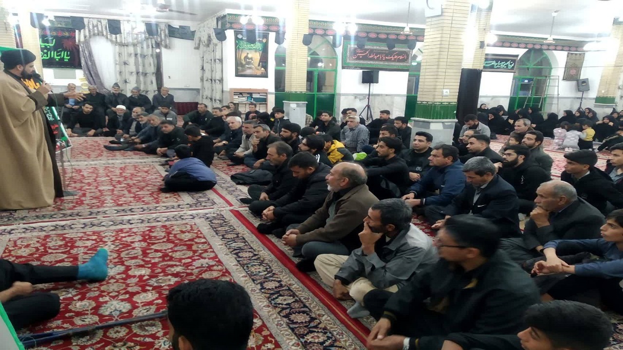 اقامه عزا در سالروز شهادت حضرت زهرا (س) به میزبانی اهالی روستای ملوند + فیلم و تصاویر