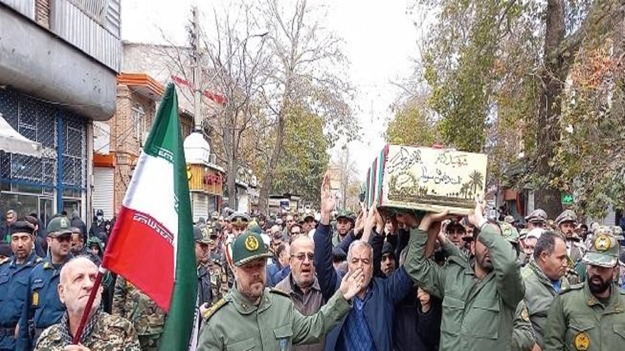 تشییع و خاکسپاری شهید گمنام در مراغه