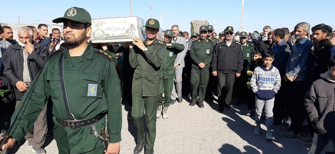 تشییع شهید گمنام هشت سال دفاع مقدس