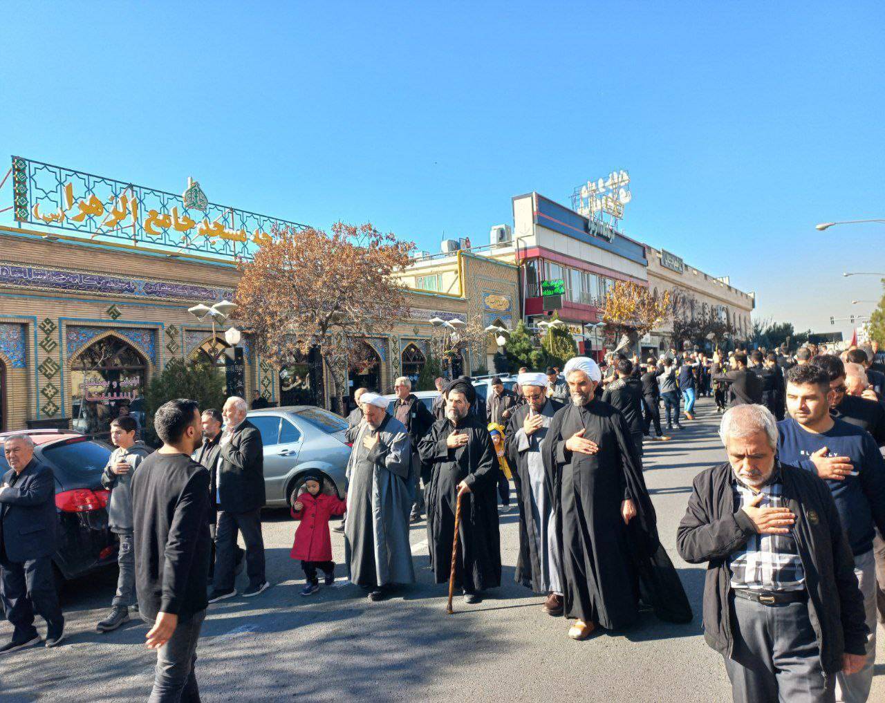 مراسم دسته روی در شهرک حکیمیه