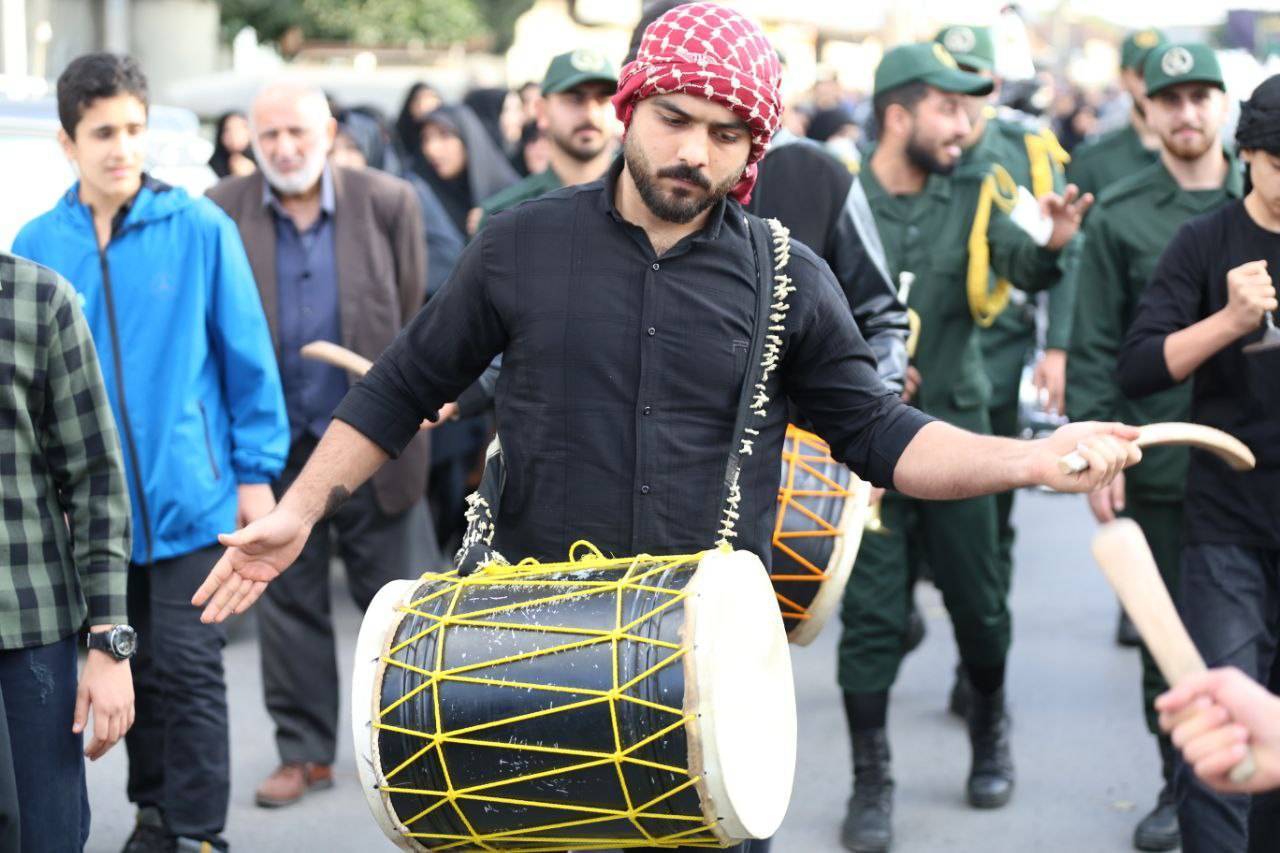 مراسم دسته روی در مراسم سالروز شهادت حضرت زهرا(س)