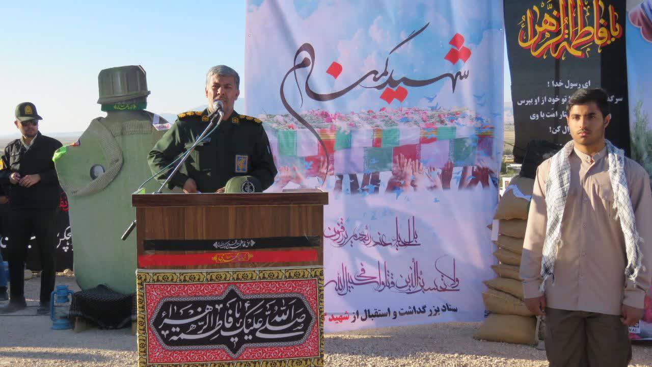 مراسم تشییع شهید گمنام در روستای آشنا
