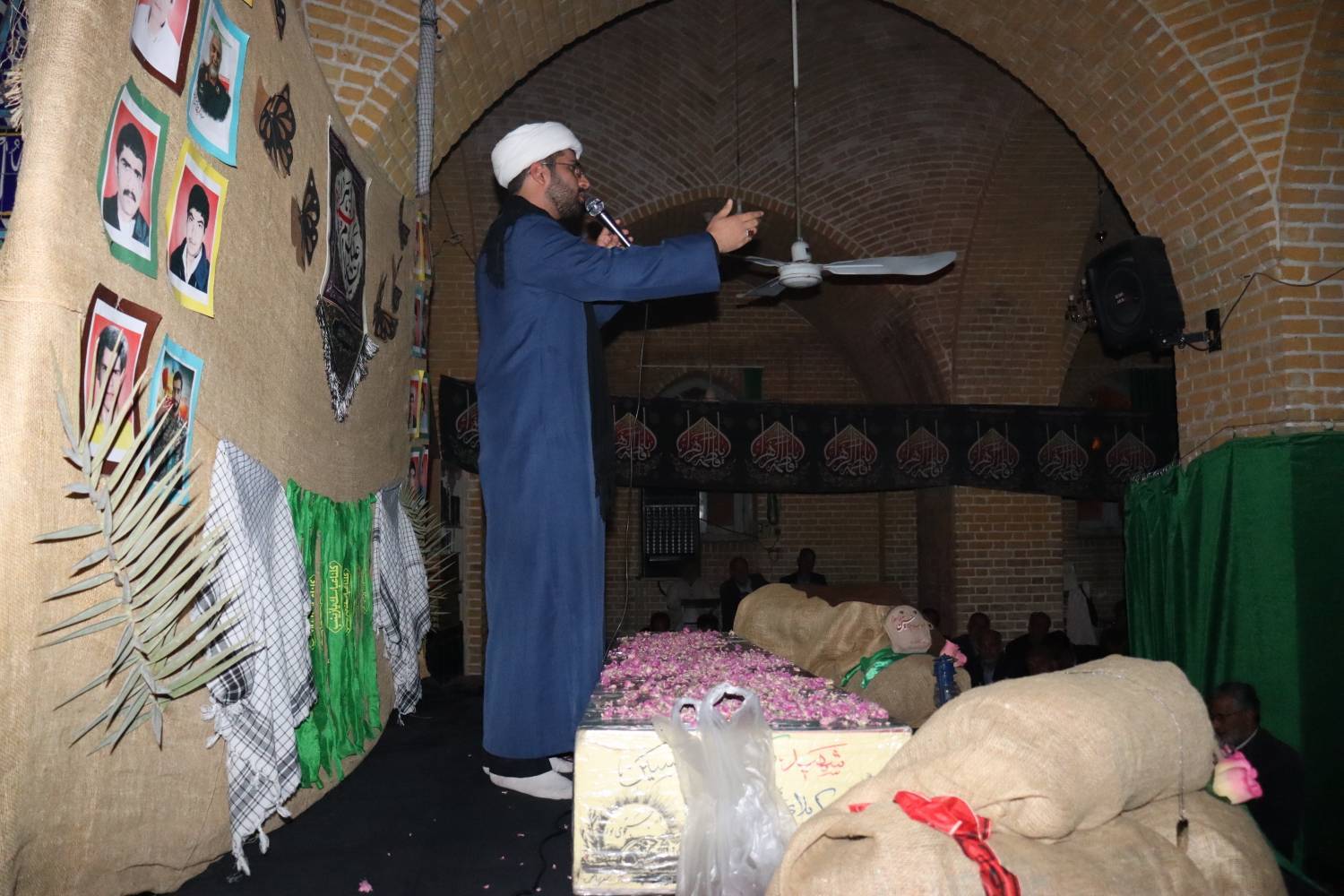 تشییع شهید گمنام در امین شهر