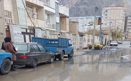آبگرفتگی معضل اهالی شهرک تکاور شد
