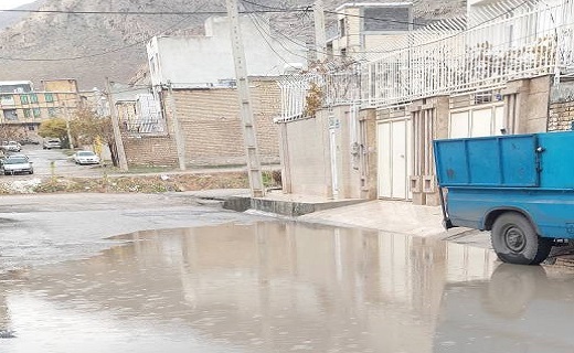 آبگرفتگی معابر شهرک تکاور