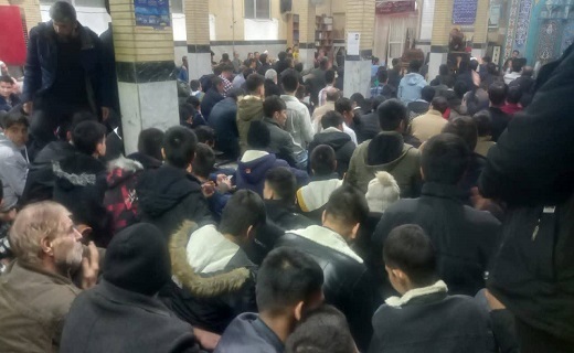 اجتماع مهاجران افعانی در مزاسم سوگواری
