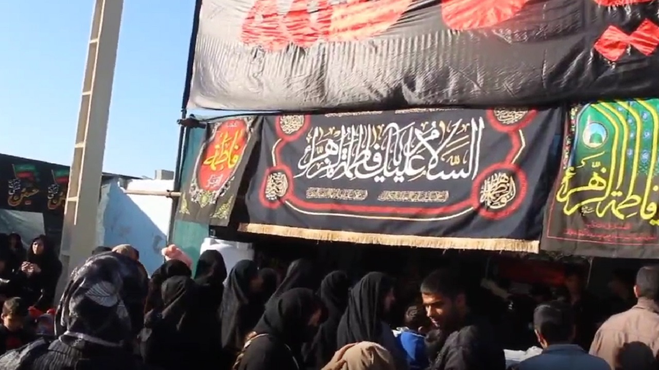 گوشه‌هایی از فعالیت فاطمی موکب ریحانه الحسین (س) در روستای چاهکوتاه + فیلم