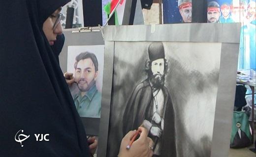 برگزاری رویداد هنری دانش آموزی در گلزار شهدای رشت