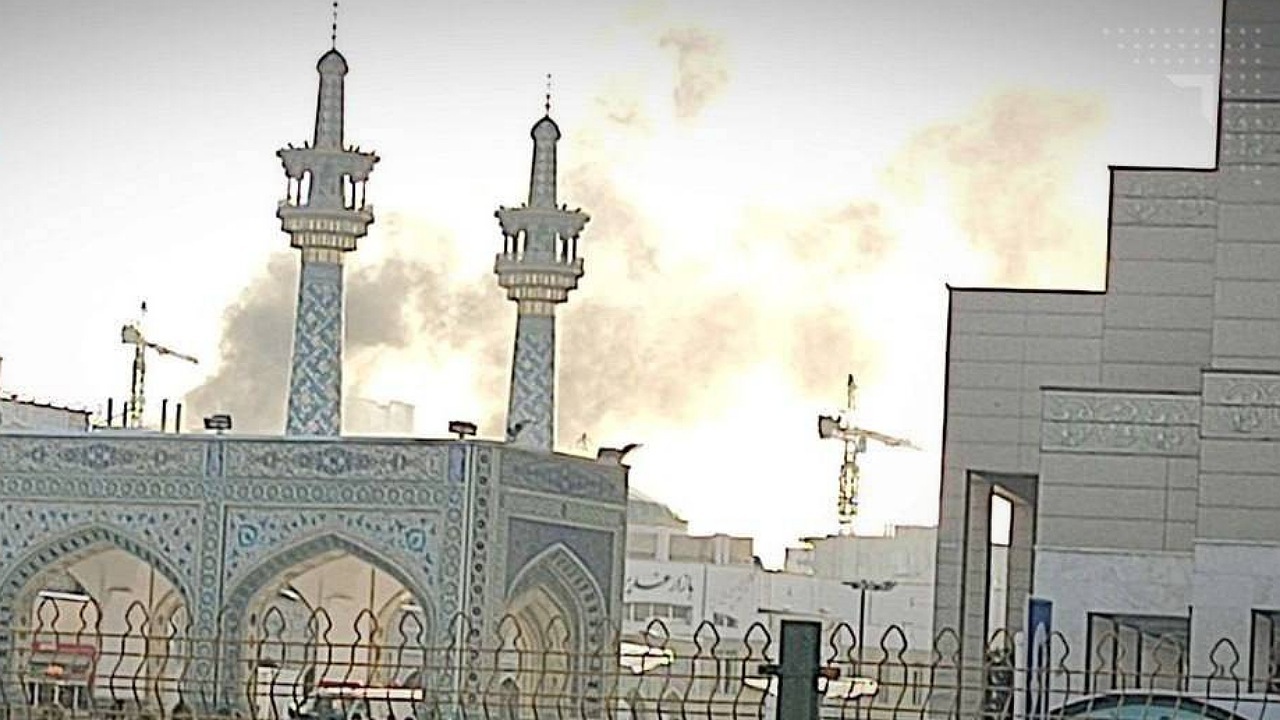 آتش‌سوزی در یک هتل آپارتمان در اطراف حرم رضوی/ آتش مهار شد + فیلم