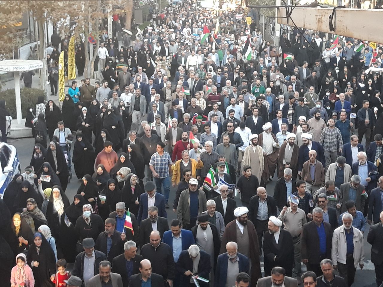 تجمع مردم البرز در حمایت از کودکان فلسطینی
