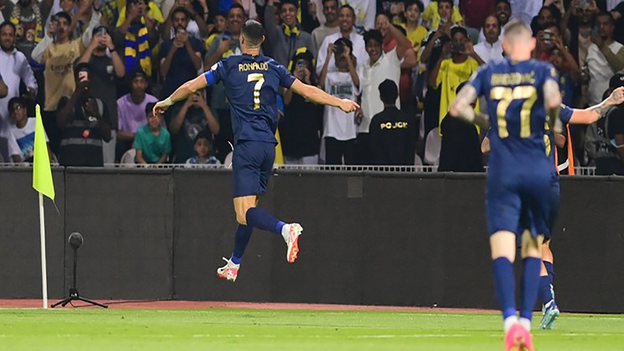 پیروزی پرگل النصر با دبل رونالدو قبل از جدال با پرسپولیس + فیلم