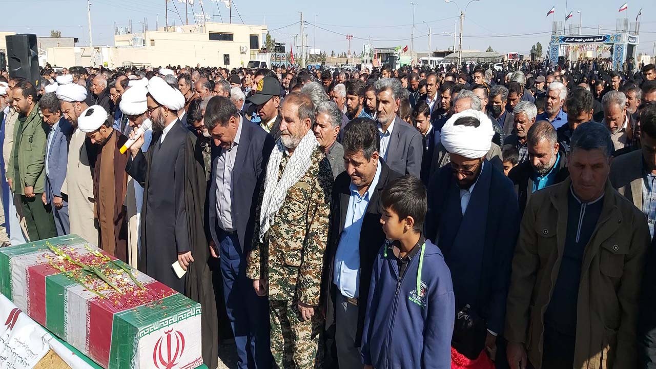 شهید گمنام در دهستان بیاض آرام گرفت+ تصاویر