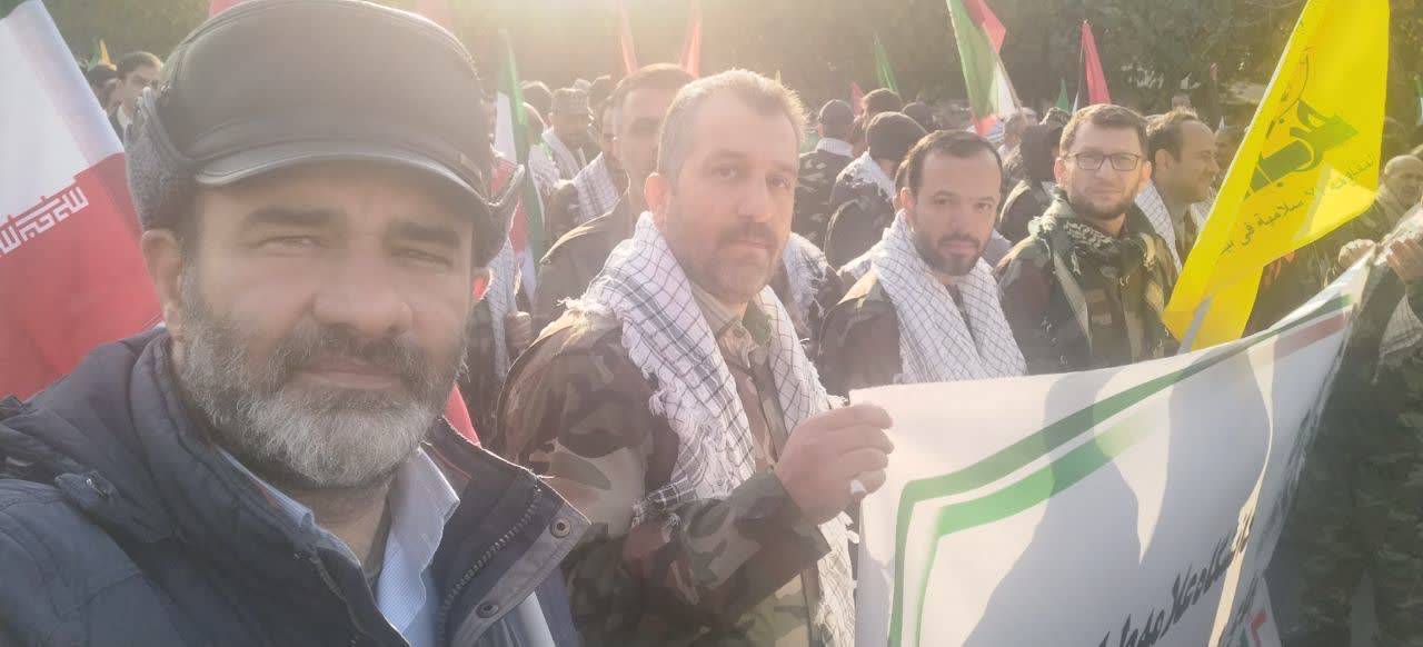 کارکنان دانشگاه علامه طباطبایی در مراسم رزمایش الی بیت المقدس