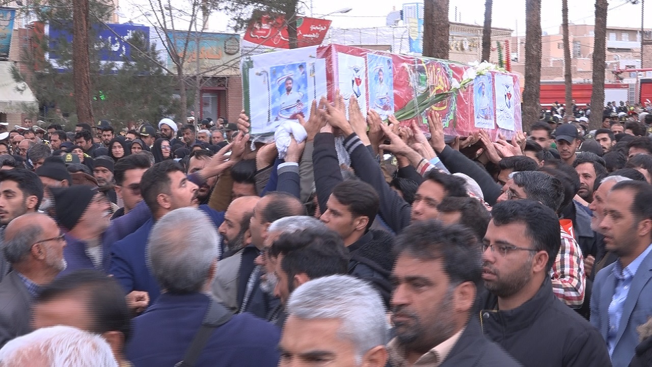 وداع با شهید مدافع امنیت در بیرجند