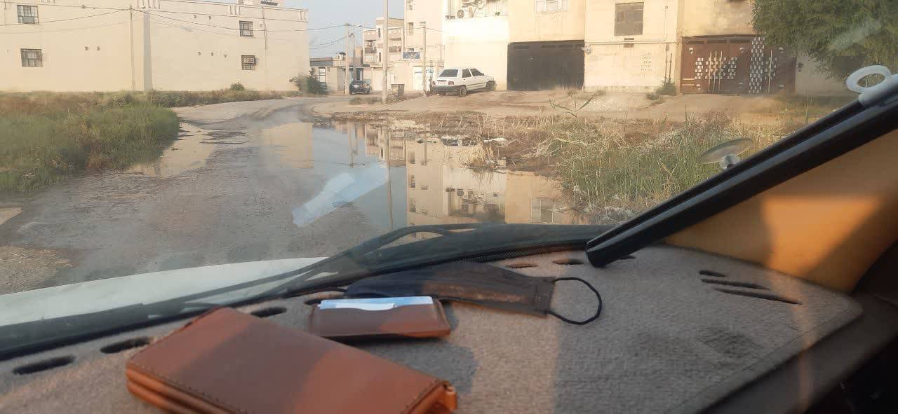 هدررفت آب در کوی پردیس