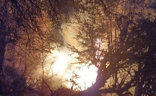 شعله ور شدن دوباره آتش در جنگل&zwnj;های گیلان/ اعزام بالگرد برای مهار آتش