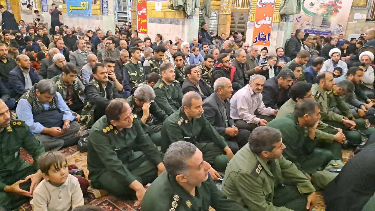 مراسم یادواره شهدا به مناسبت هفته بسیج در خوی برگزار شد + تصاویر