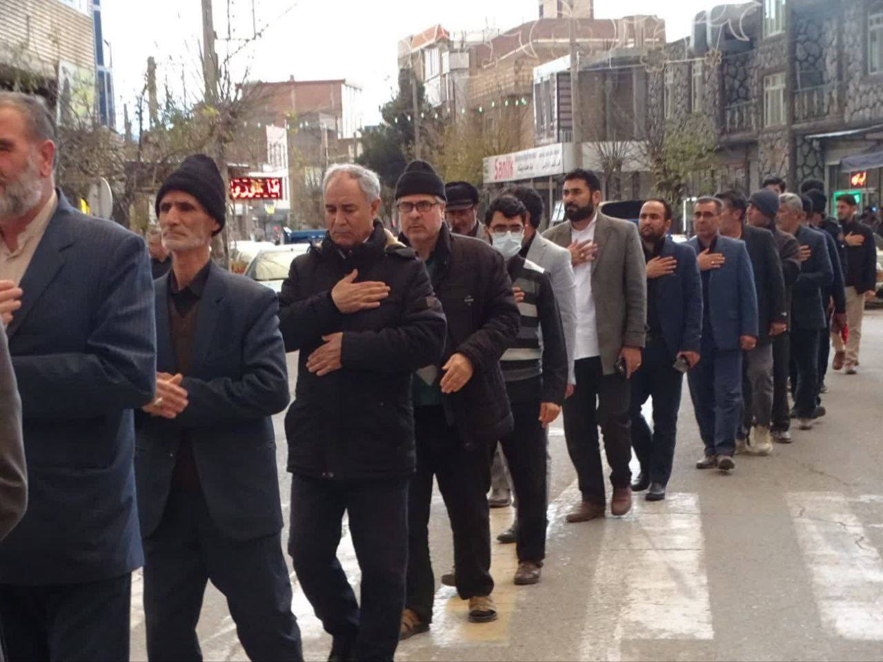 دسته های عزاداری به مناسبت ایام فاطمیه در چهاربرج