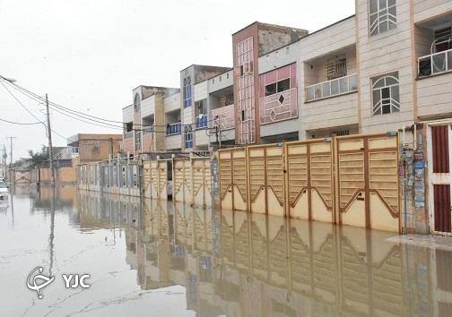 آبگرفتگی خیابان ها در اهواز