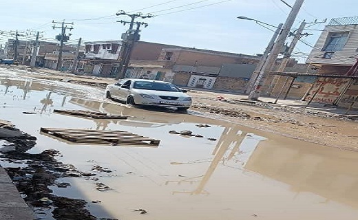 جوشش فاضلاب در اهواز