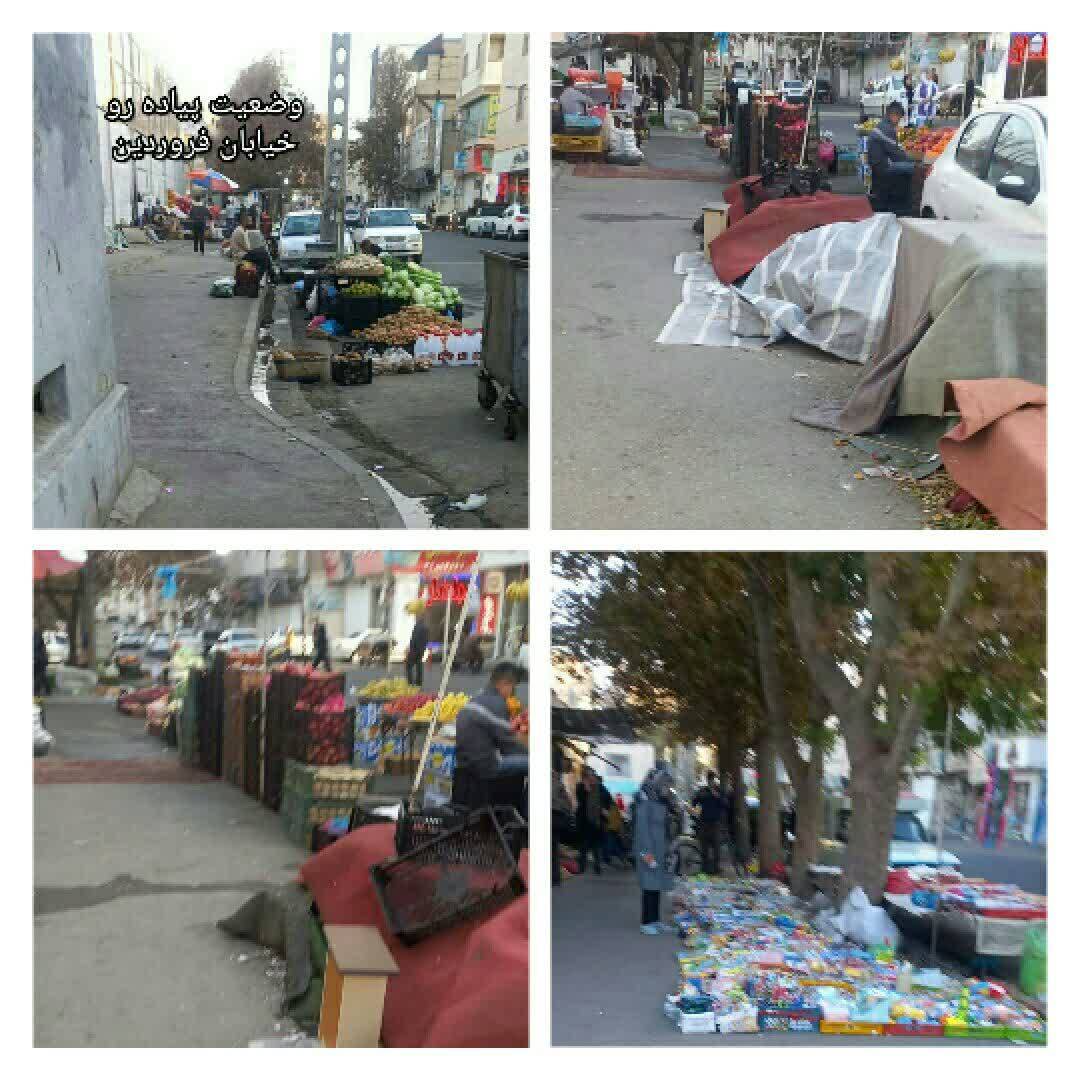 بساط دستفروشان در معابر کرح