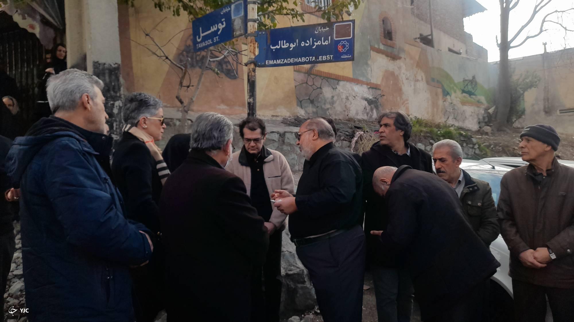 مراسم پیکر پروانه معصومی