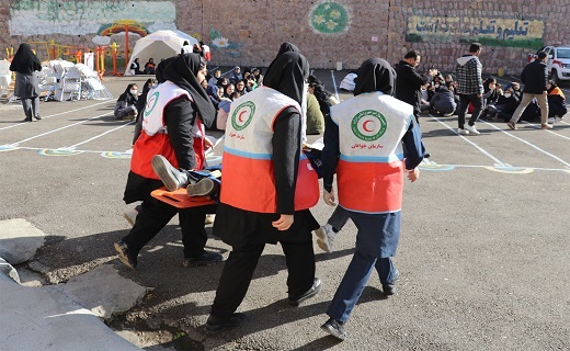 برگزاری مانور زلزله در مدارس کردستان