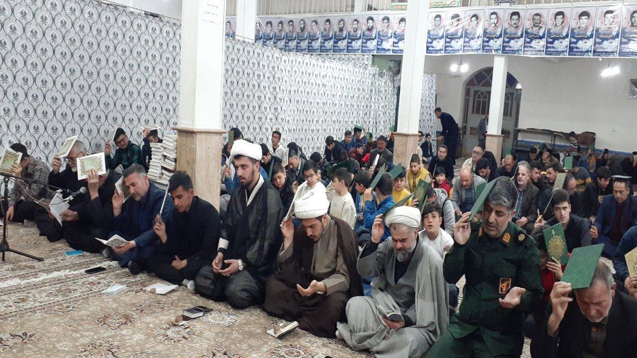 برپایی نخستین شب از لیالی قدر در باروق + فیلم و تصاویر