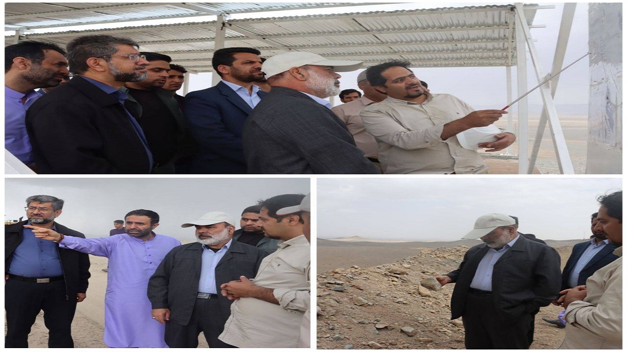 بازدید استاندار سیستان و بلوچستان از معدن مس جانجا‌ در شهرستان نیمروز
