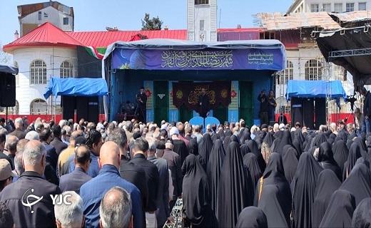 اجتماع علویون در میدان شهدای ذهاب رشت + فیلم و تصاویر