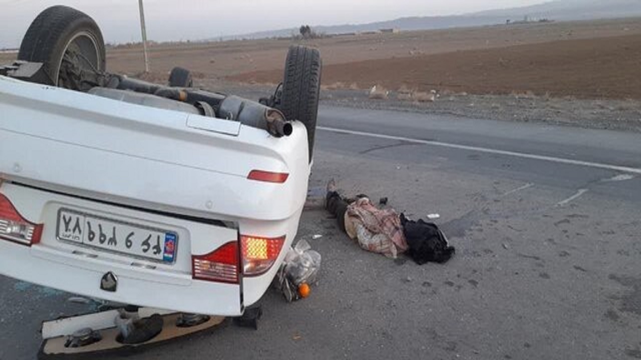 مرگ یک نفر و مصدوم شدن ۲ نفر در واژگونی خودرو در فریمان