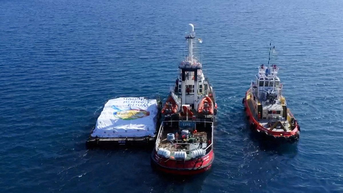 قبرس: دومین کشتی حامل کمک‌های غذایی وارد سواحل غزه شد