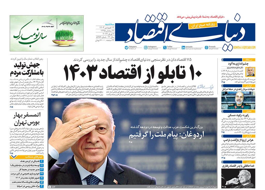 روزنامه دنیای اقتصاد