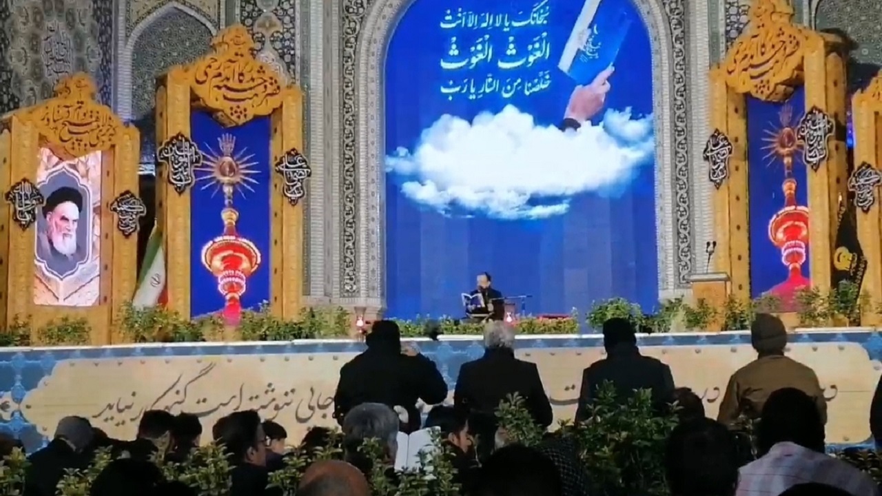 مراسم احیای شب بیست و یکم ماه رمضان در حرم مطهر رضوی + فیلم
