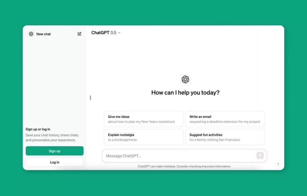 استفاده از ChatGPT بدون حساب کاربری