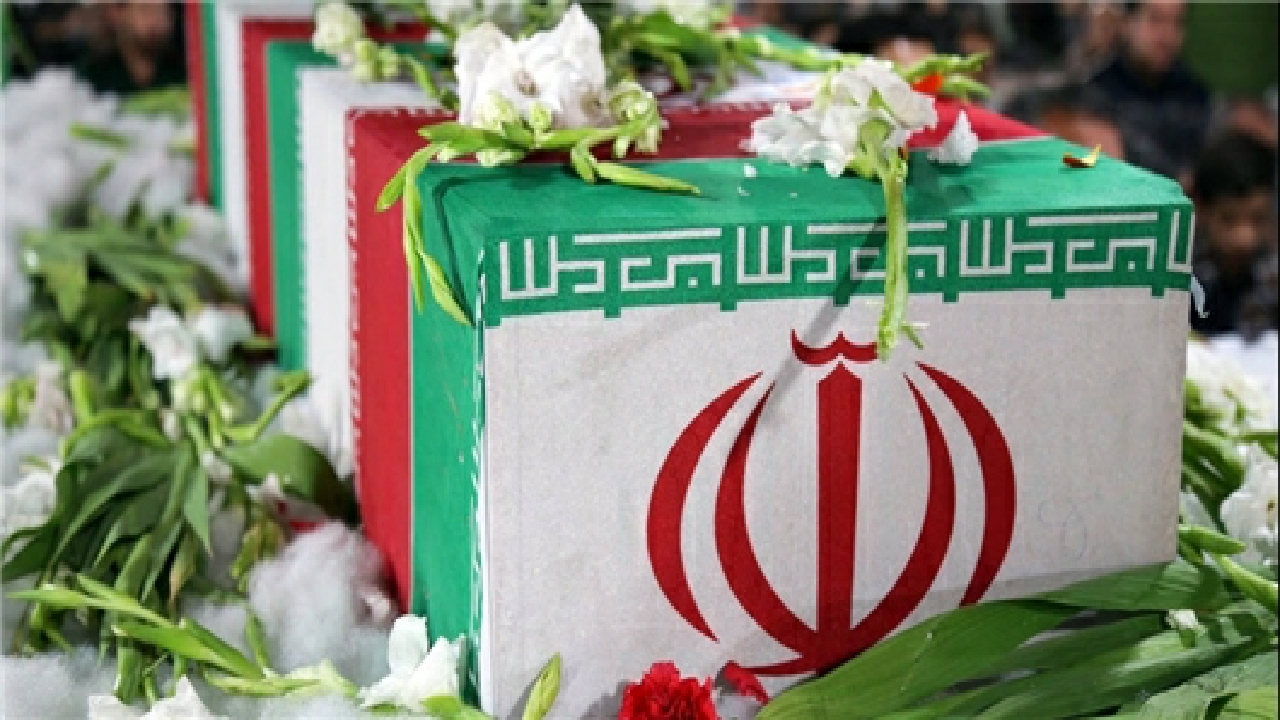 تشییع شهید گمنام در سپاه استان قزوین