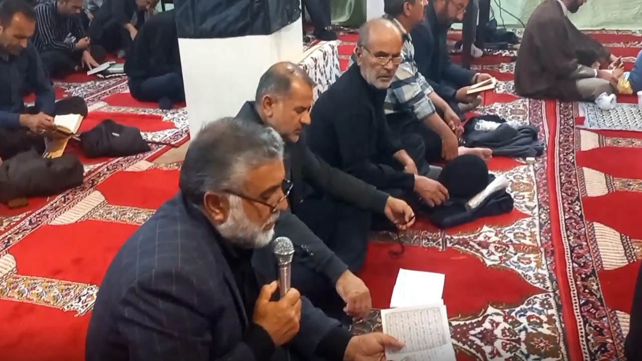 لحظه ناب عاشقی مردم اردل با زمزمه دعای جوشن کبیر + فیلم