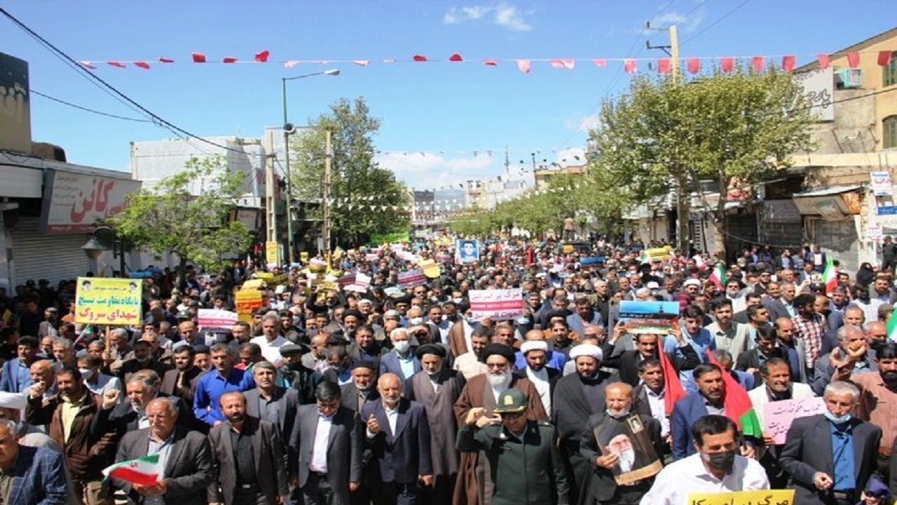 امروز، شعار مرگ بر اسرائیل در کهگیلویه و بویراحمد طنین انداز می شود