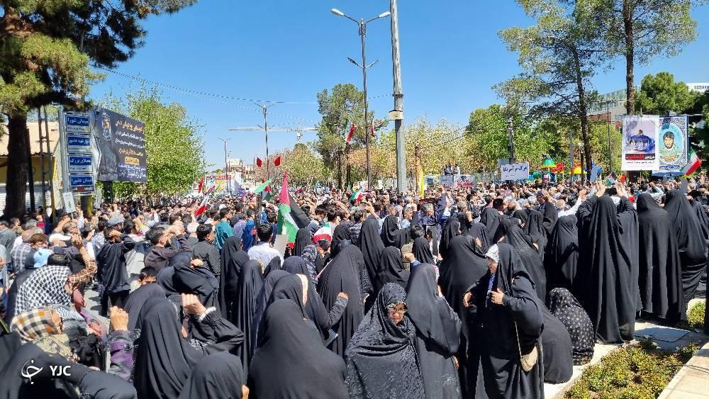 طنین فریاد &laquo;مرگ بر اسرائیل&raquo; در پایتخت مقاومت