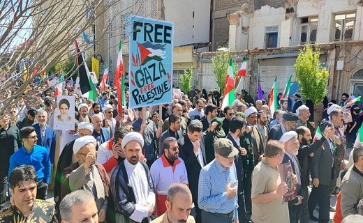 خروش ندای رهایی قدس شریف در شهر مقدس قم طنین انداز شد+تصاویر و فیلم